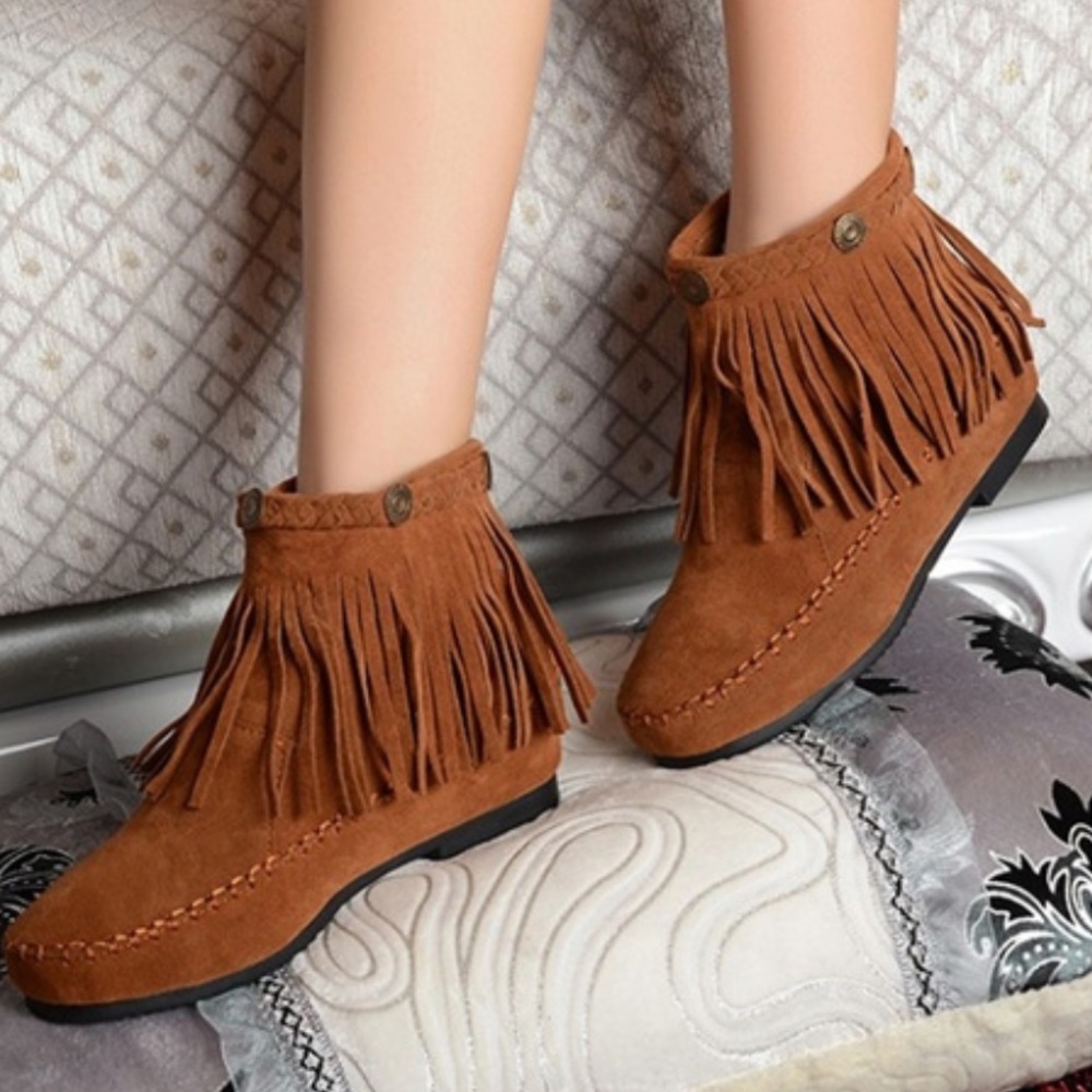 12th Tribe brown suede moccasins